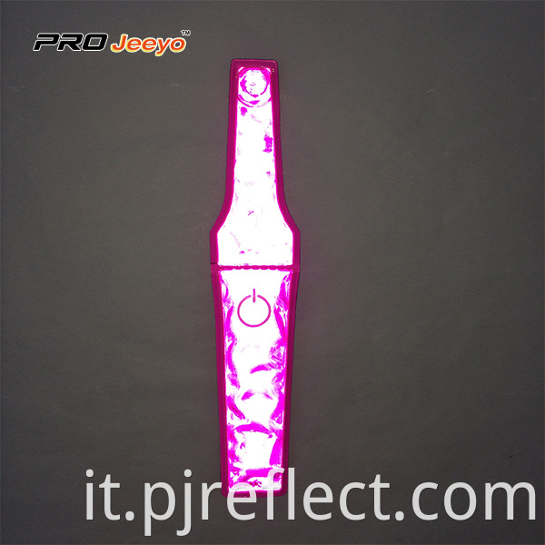 Reflective Visibility Warning Pvc Pink Magnetic Clipcj Ccj001